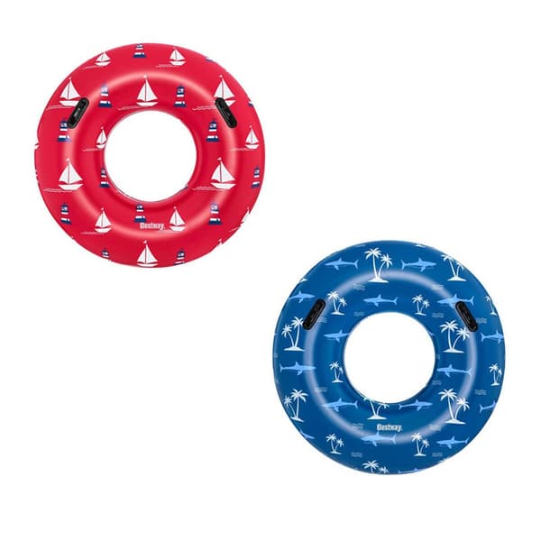 Bestway Flottationsinredning Uppblåsbar med Handtag Färg Sorterad D119 cm +12 År Strand och Pool 36353
