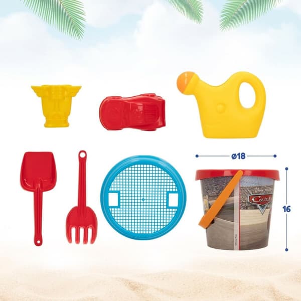 Strandleksaker set Cars polypropen (12 antal)
