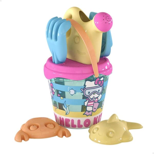 Strandleksaker set Hello Kitty Ø 18 cm (16 antal)