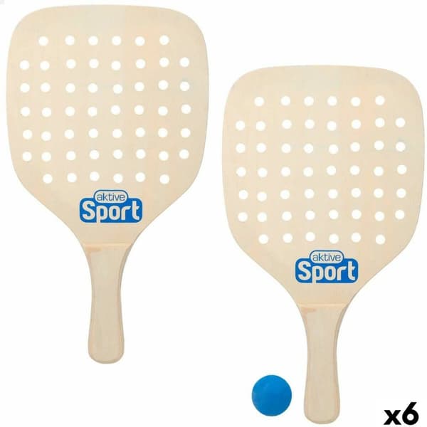 Strandspadar med boll Aktive 22 x 39 cm (6 antal)