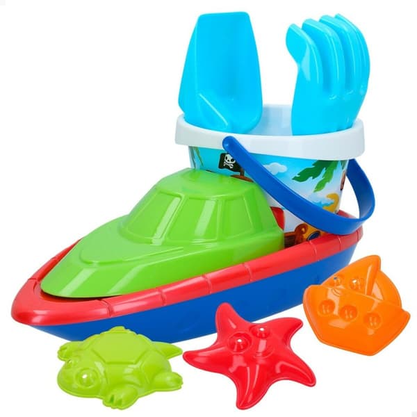 Strandleksaker set Colorbaby 8 Delar Båt polypropen (24 antal)