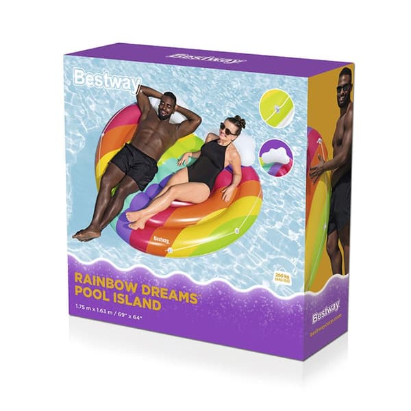 Oppustelig ø Bestway Regnbue 175 x 163 cm
