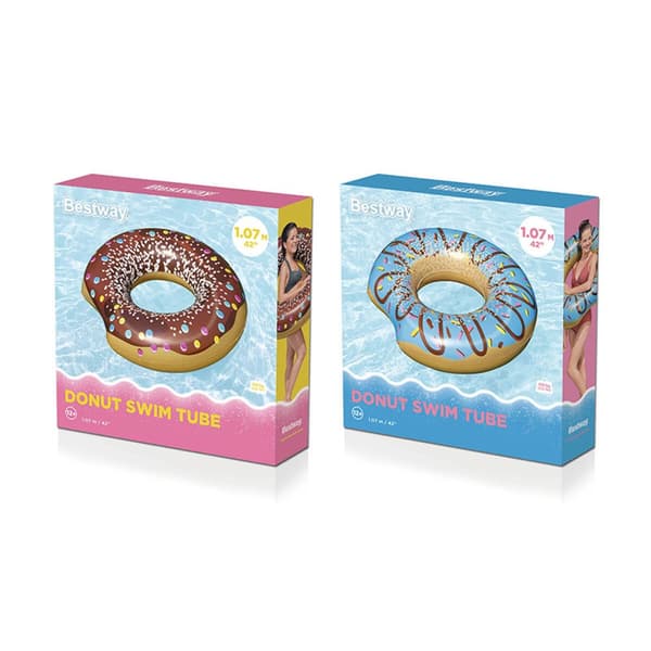Oppustelig flyder Bestway Donut Ø 107 cm Multifarvet