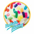 Pikkukuva 3 / 4: Täytettävä rengas Intex Donut Valkoinen 99 x 25 cm