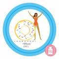 Pikkukuva 2 / 4: Täytettävä rengas Intex Donut Valkoinen 99 x 25 cm