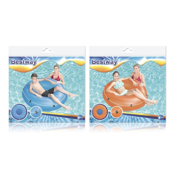 Puhallettava kelluke Bestway Sininen Oranssi Ø 119 cm