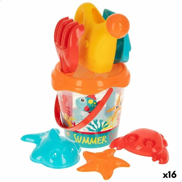 Strandleksaker set Colorbaby polypropen (16 antal)