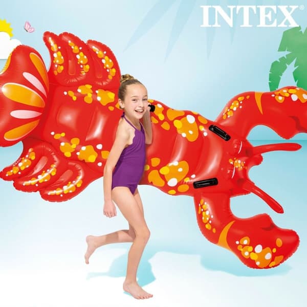 Upplåsbar bassängmadrass Intex Hummer 137 x 50 x 213 cm (6 antal)
