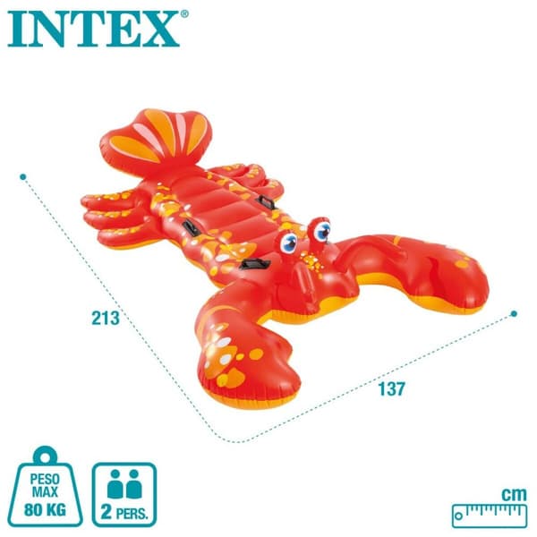 Upplåsbar bassängmadrass Intex Hummer 137 x 50 x 213 cm (6 antal)