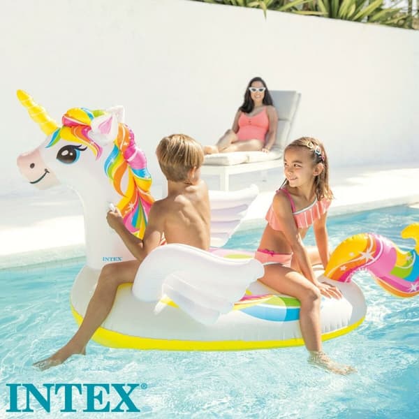 Yksisarvinen Uimapatja Intex 201 x 97 x 140 cm (4 osaa)