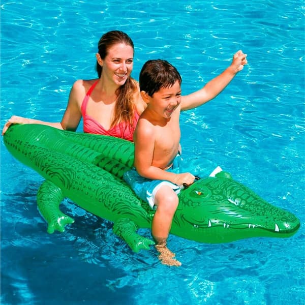 Oppustelig Figur til Pool Intex Krokodrille 168 x 86 cm (12 enheder)