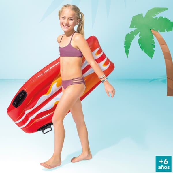Upplåsbar bassängmadrass Intex Joy Rider 62 x 112 cm Surfbräda (12 antal)