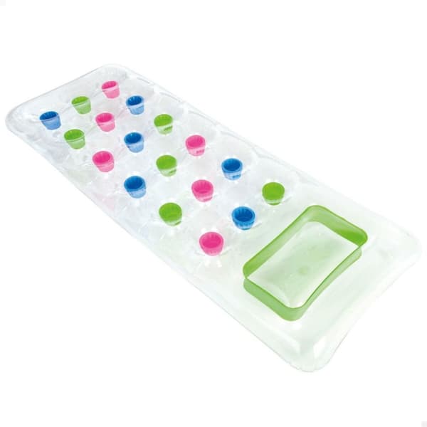 Luftmadrass Intex Transparent 18 Glas 188 x 17 x 71 cm