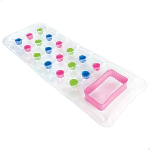 Luftmadrass Intex Transparent 18 Glas 188 x 17 x 71 cm