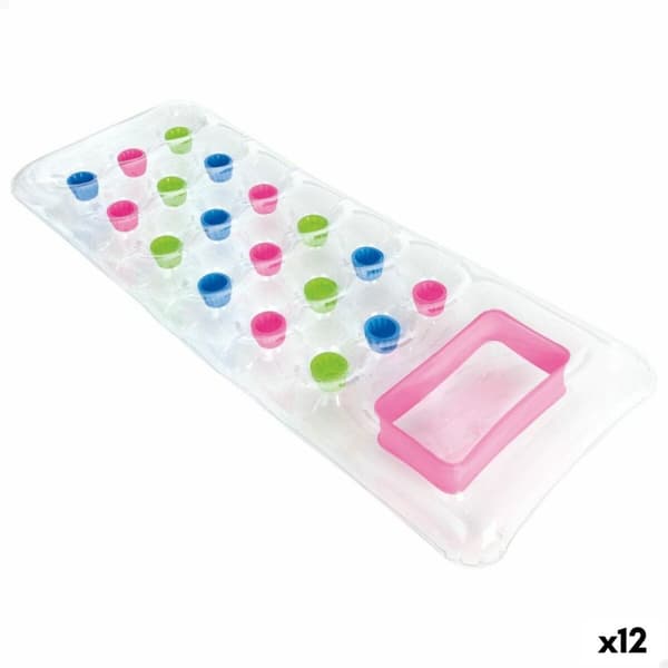 Luftmadrass Intex Transparent 18 Glas 188 x 17 x 71 cm