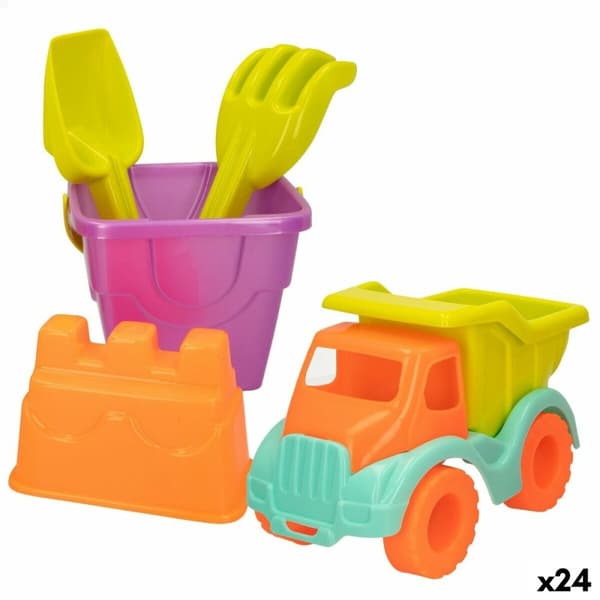 Sæt med legetøj til stranden Colorbaby 5 Dele polypropylen (24 enheder)
