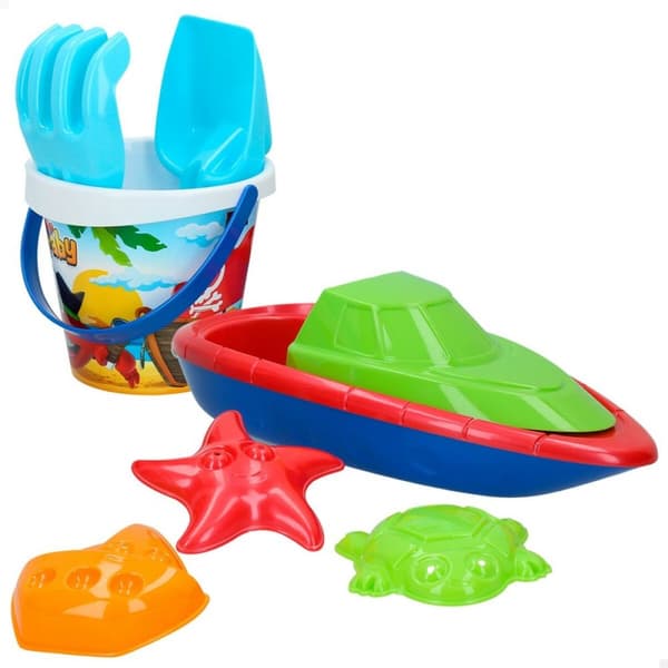 Sæt med legetøj til stranden Colorbaby 8 Dele Skib polypropylen (24 enheder)