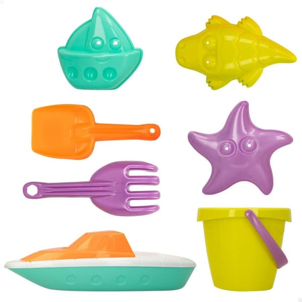 Rantalelusetti Colorbaby 7 Kappaletta Laiva polypropeeni (24 osaa)