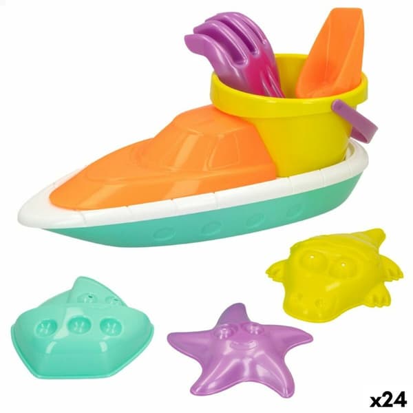 Rantalelusetti Colorbaby 7 Kappaletta Laiva polypropeeni (24 osaa)