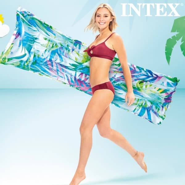 Luftmadras Intex Tropisk 183 x 14 x 69 cm (24 enheder)