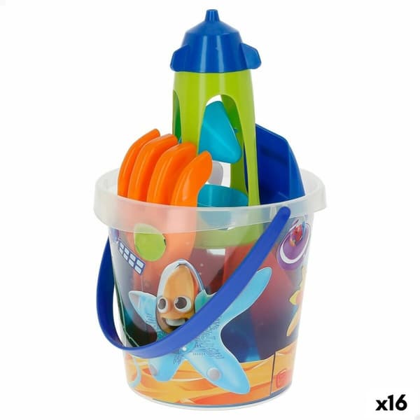 Rantalelusetti Colorbaby Mr Craby Ø 18 cm polypropeeni (16 osaa)