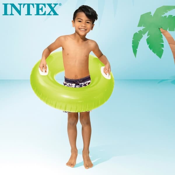 Puhallettava kelluva munkki Intex 76 x 15 x 76 cm (24 osaa)