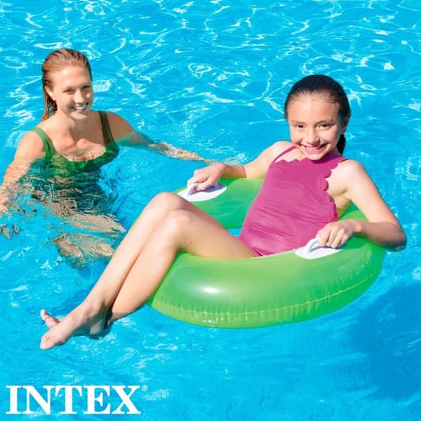 Puhallettava kelluva munkki Intex 76 x 15 x 76 cm (24 osaa)