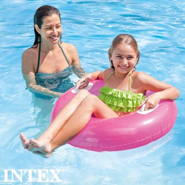 Puhallettava kelluva munkki Intex 76 x 15 x 76 cm (24 osaa)