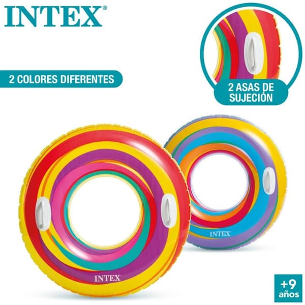 Oppustelig flydende donut Intex Ø 91 cm 91 x 22 x 91 cm (24 enheder)