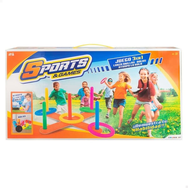 Strandleksaker set Colorbaby 40,5 x 7 x 40,5 cm (4 antal)