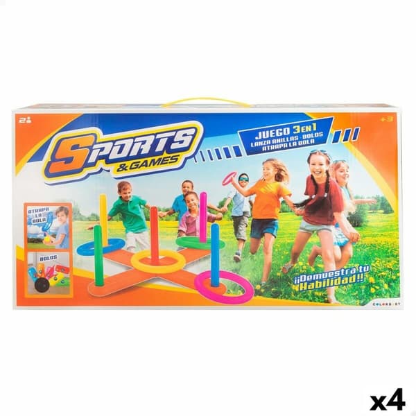 Strandleksaker set Colorbaby 40,5 x 7 x 40,5 cm (4 antal)