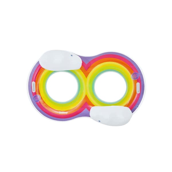 Bestway uppblåsbart hjul med handtag och ryggstöd 186x116 cm Strand och pool 43648