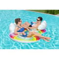 Miniatyrbild 7 av 11: Bestway uppblåsbart hjul med handtag och ryggstöd 186x116 cm Strand och pool 43648
