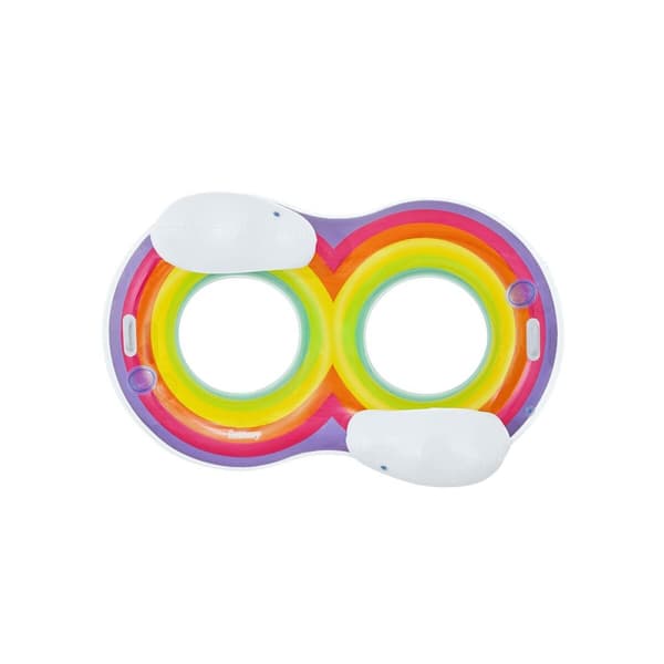 Bestway uppblåsbart hjul med handtag och ryggstöd 186x116 cm Strand och pool 43648