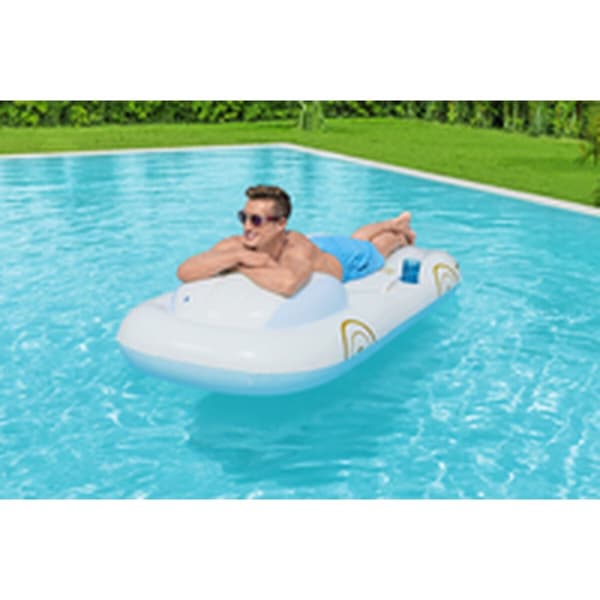 Bestway Uppblåsbar Flotte kryssare med Ryggstöd och Handtag 228x108 cm Strand och Pool 43651