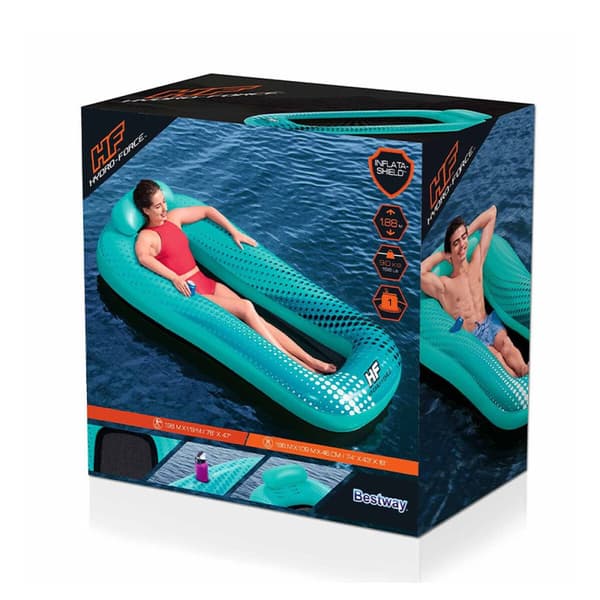 Bestway Hydro-Force Inflatable Lounge Chair 198x119 cm Beach and Pool 43540