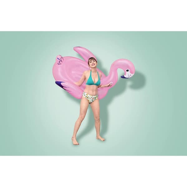 Oppustelig flyder Bestway Lyserød flamengo 153 x 143 cm