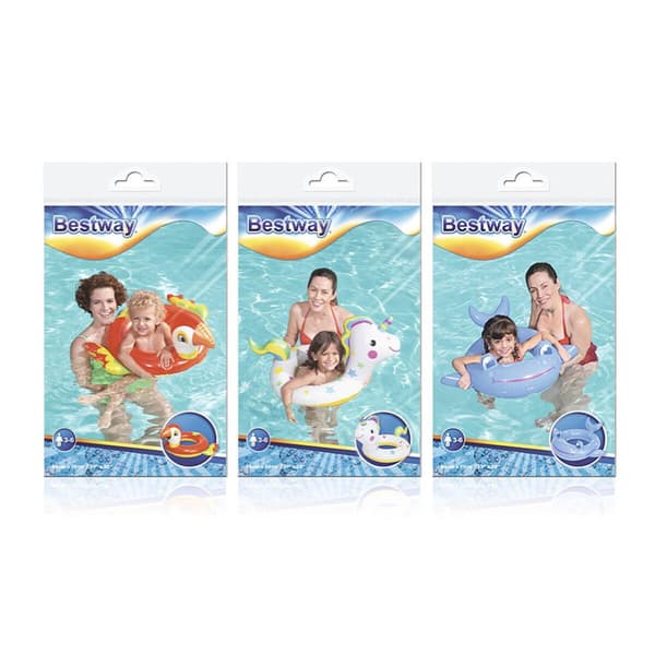 Bestway Uppblåsbar Djurflytare Olika Färger 84x71 cm +3 till 6 År Strand och Pool 36128