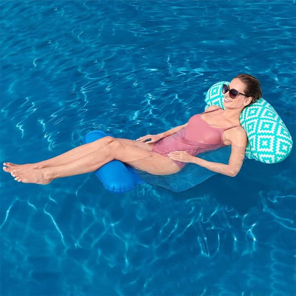Bestway Uppblåsbar Madrass Comfort Plush 145x87 cm Strand och Pool 43555