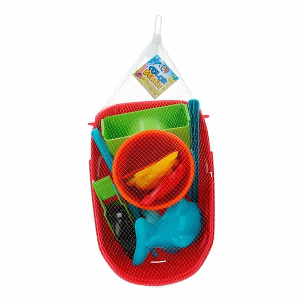Strandleksaker set Colorbaby Skottkärra polypropen (10 antal)
