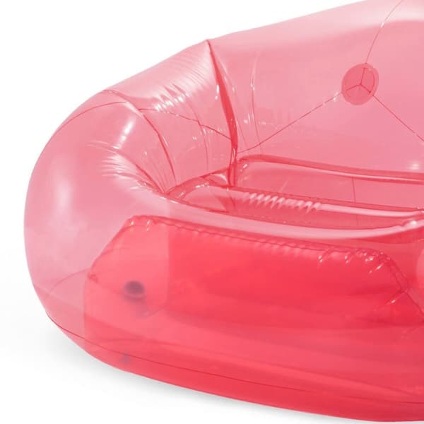 Uppblåsbar poolstol Intex Beanless Transparent Rosa 137 x 74 x 127 cm (4 antal)