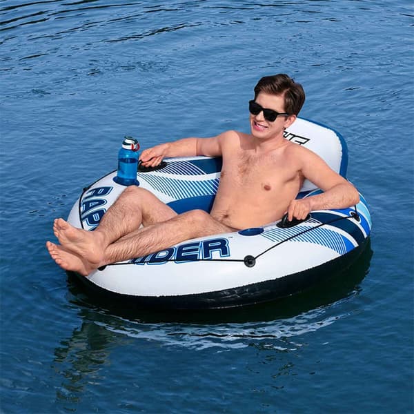 Bestway Uppblåsbart hjul med handtag Rapid Rider D135 cm Strand och Pool 43116