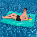 Miniatyrbild 3 av 11: Bestway Uppblåsbar Madrass Retro Kassett 174x117 cm Strand och Pool 43649