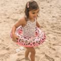Miniatyrbilde 3 av 3: Oppblåsbar flottør Swim Essentials Leopard Lyse Rosa