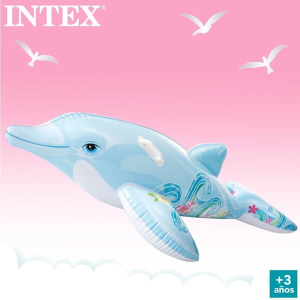 Oppblåsbare leker og flyteutstyr Intex Delfin 175 x 38 x 66 cm (6 enheter)