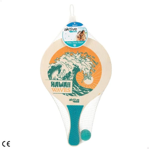 Strandspader med ball Aktive Hawai Tre 23,5 x 38 x 0,8 cm (12 enheter)