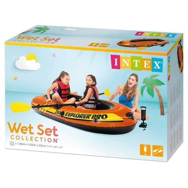 Puhallettava vene Intex Explorer Pro 200 3 osaa 196 x 33 x 102 cm