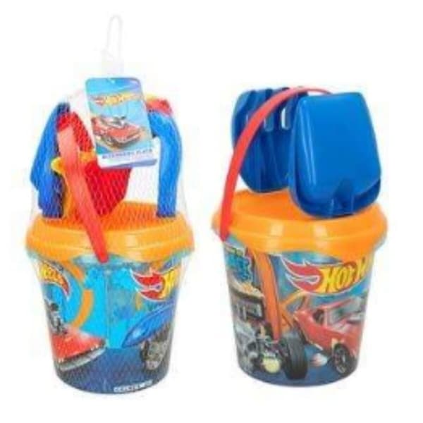 Sæt med legetøj til stranden Hot Wheels Ø 18 cm