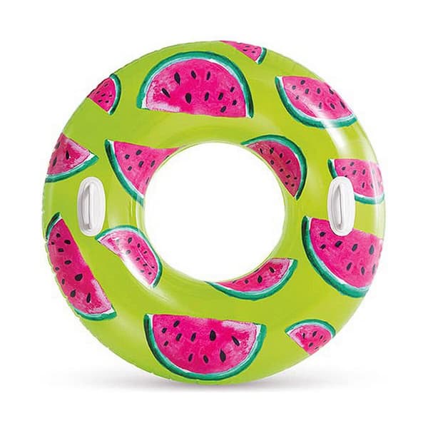 Oppblåsbar bassengflåte Intex Frukt PVC Ø 107 cm