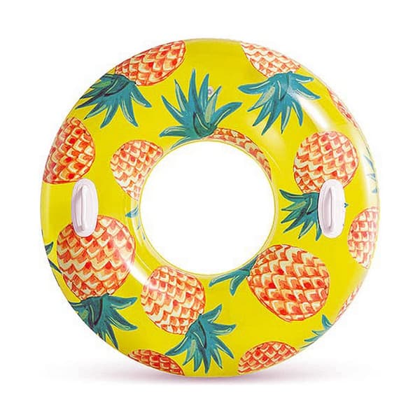 Oppblåsbar bassengflåte Intex Frukt PVC Ø 107 cm